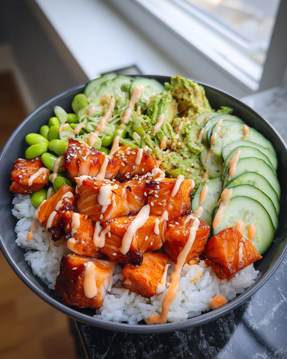 Honey Sriracha Salmon Bowls: A Sweet and Spicy Delight - detail 3