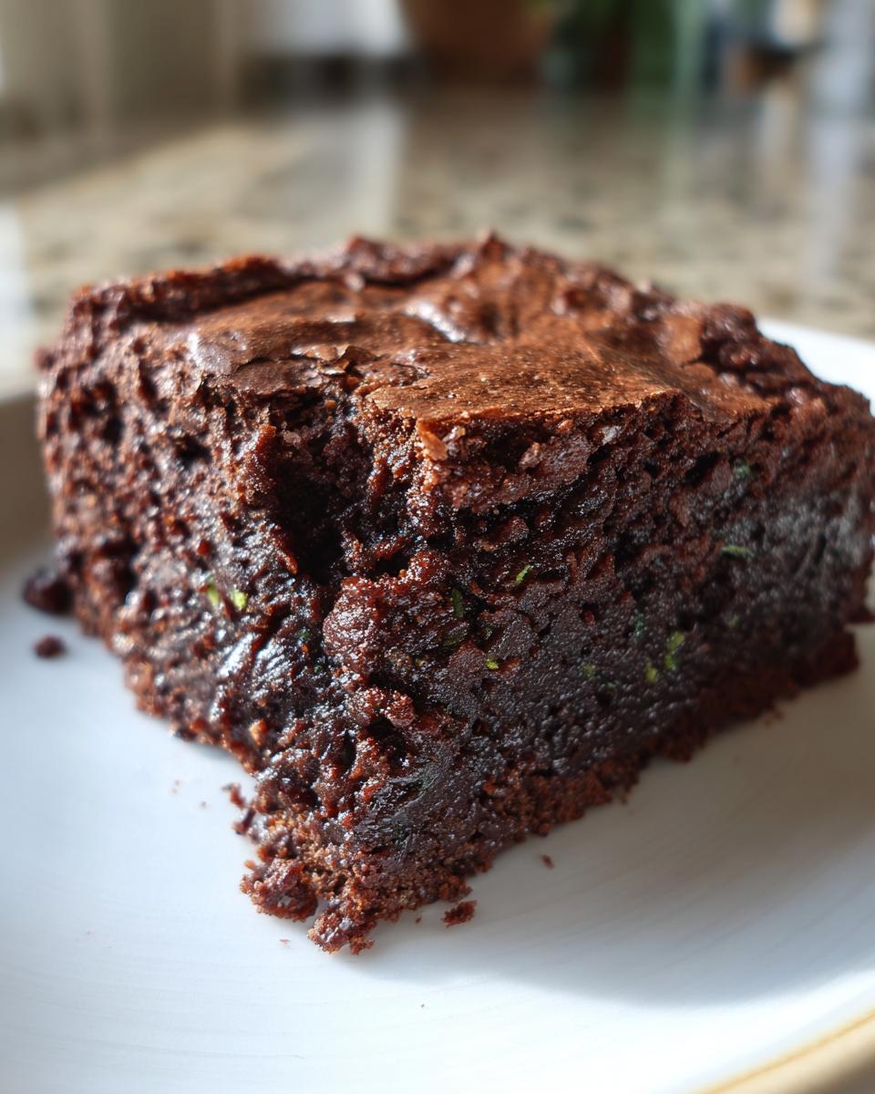 Indulge in Moist and Rich Zucchini Brownies Today! - detail 1