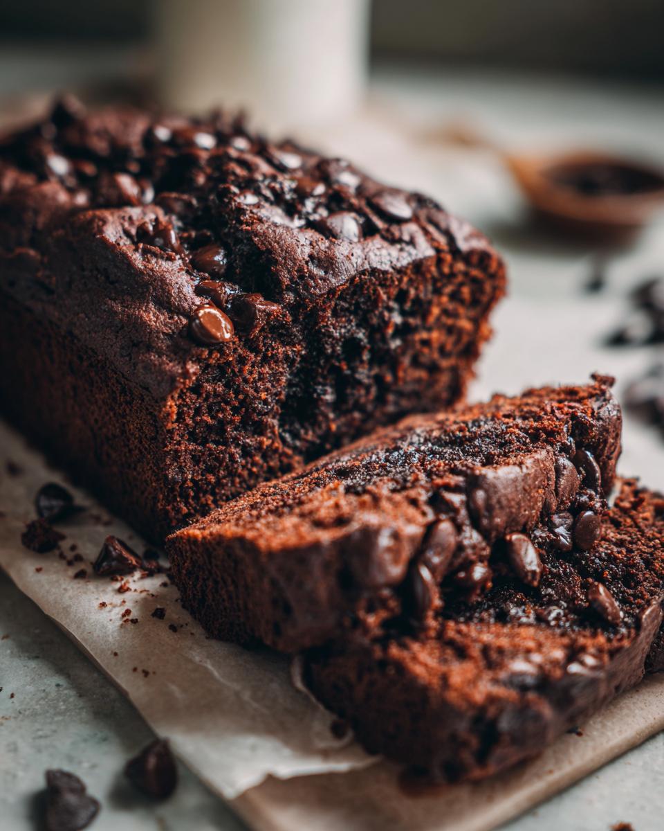 Indulgent Chocolate Zucchini Bread with Sour Cream - detail 1