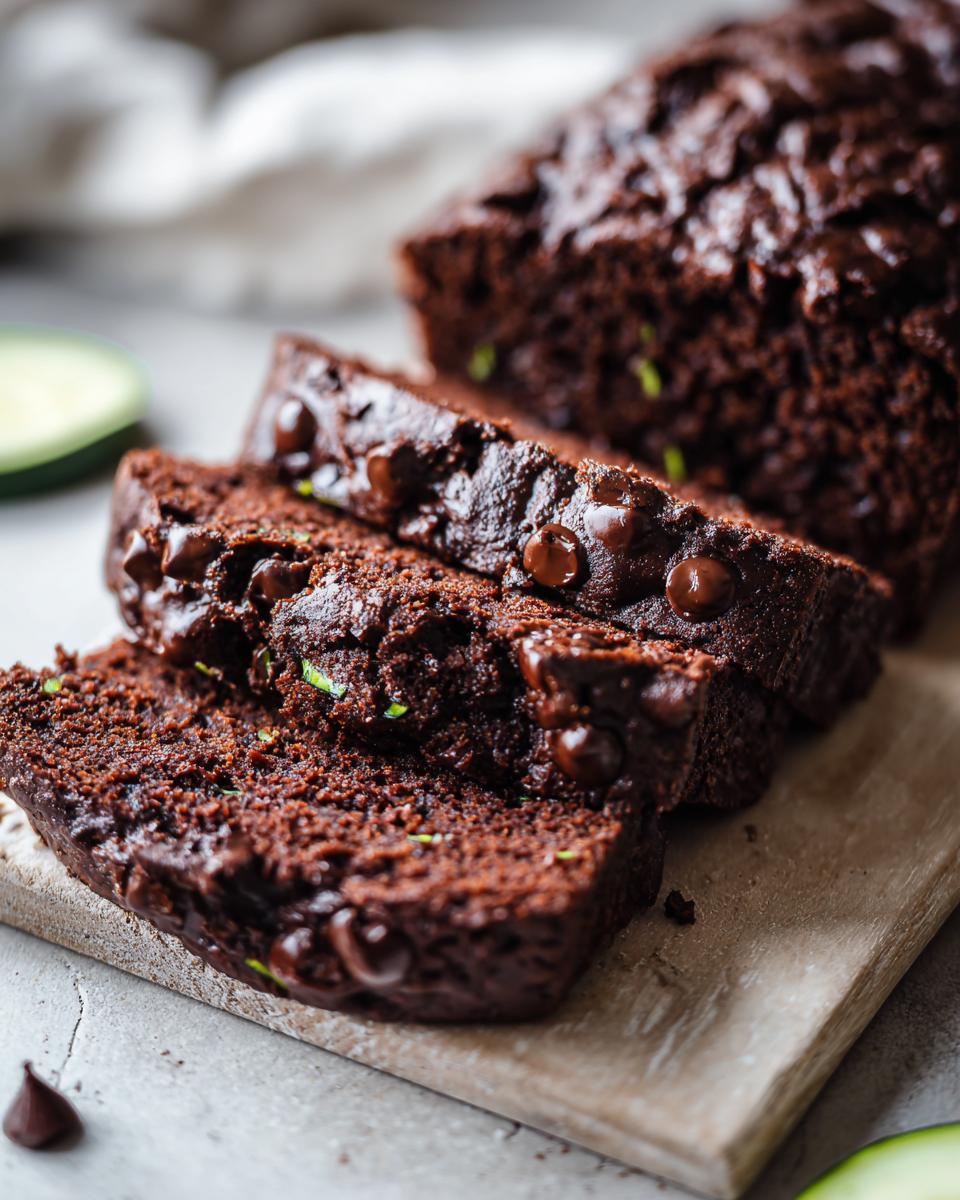 Indulgent Chocolate Zucchini Bread with Sour Cream - detail 2