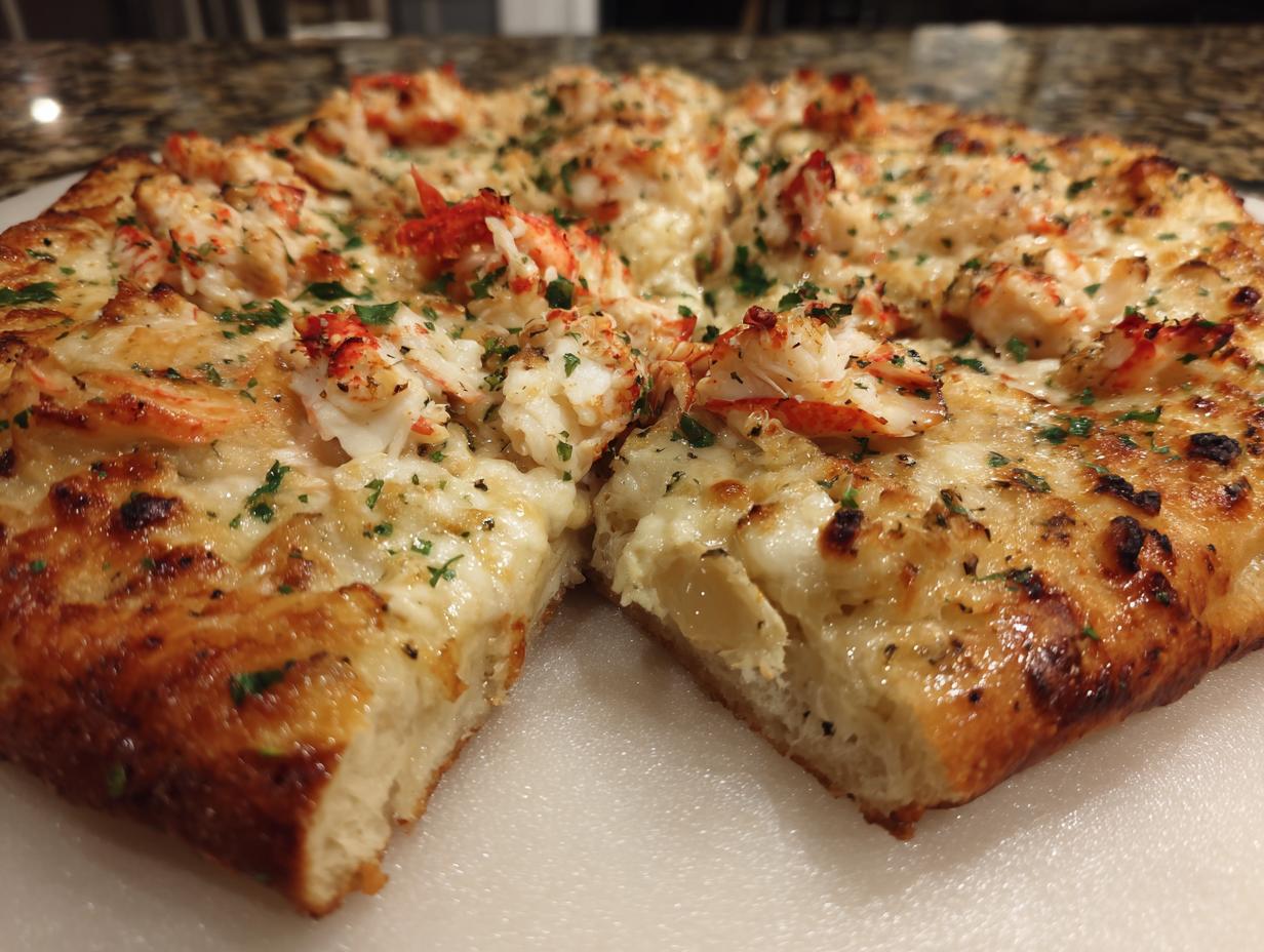 Amazing Lobster Artichoke Flatbread: 1 Hour