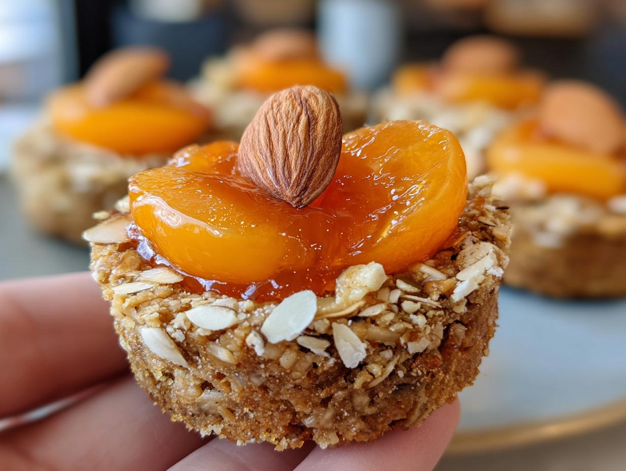 Amazing Mini Apricot Tarts (No Bake, Vegan)