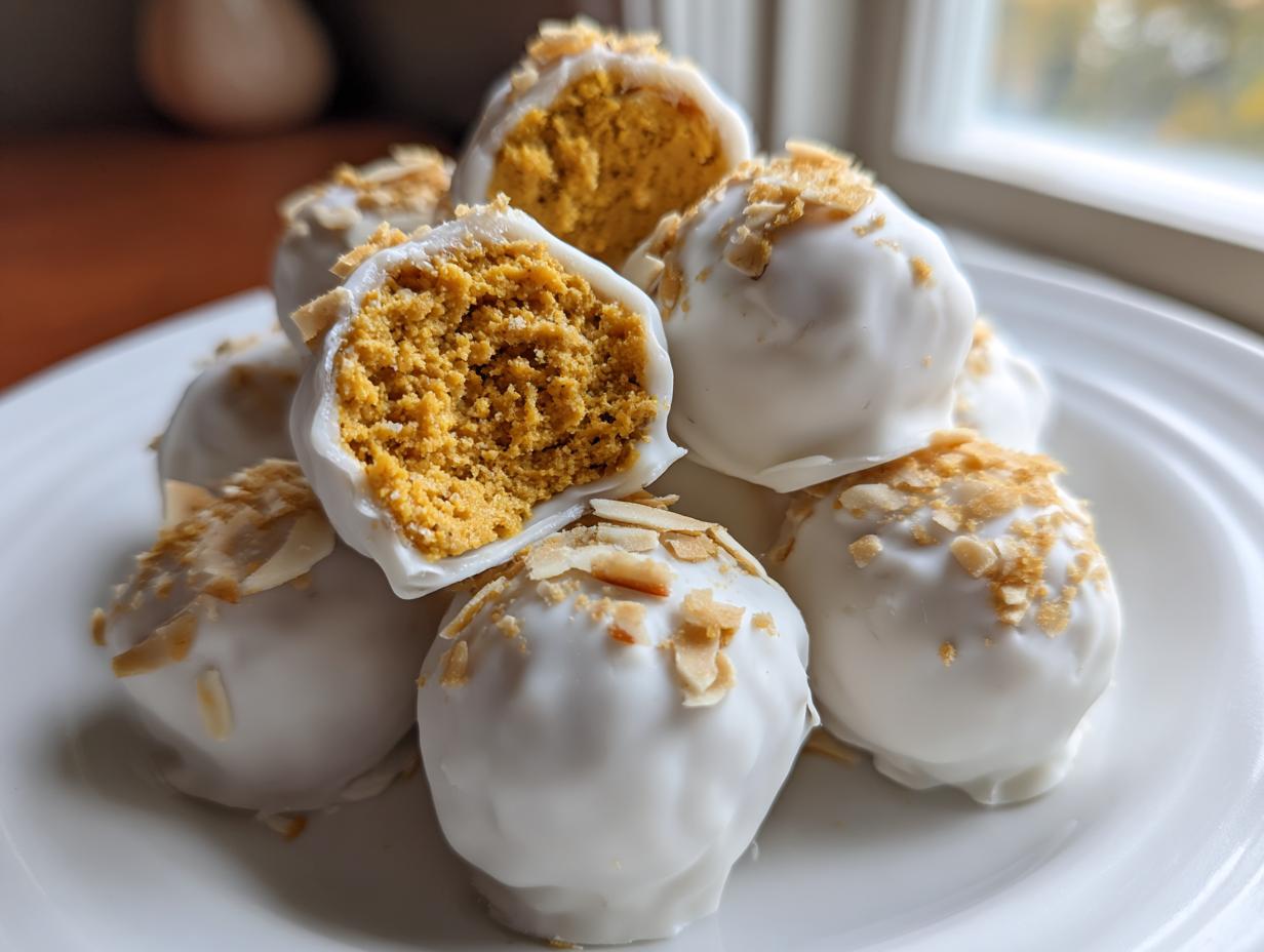 No Bake Pumpkin Cheesecake Balls