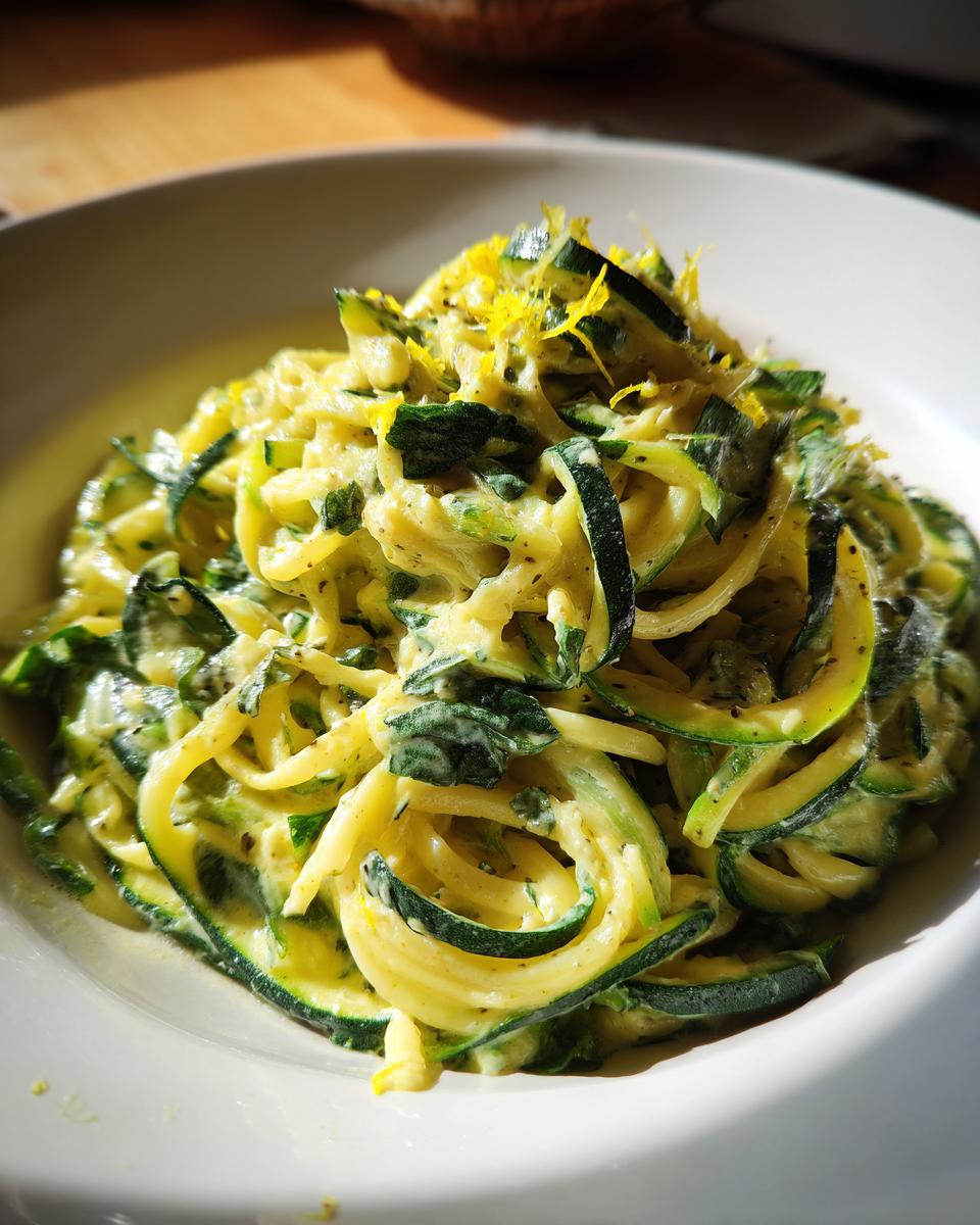 One Tray Creamy Zucchini Pasta - detail 1