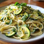 One Tray Creamy Zucchini Pasta
