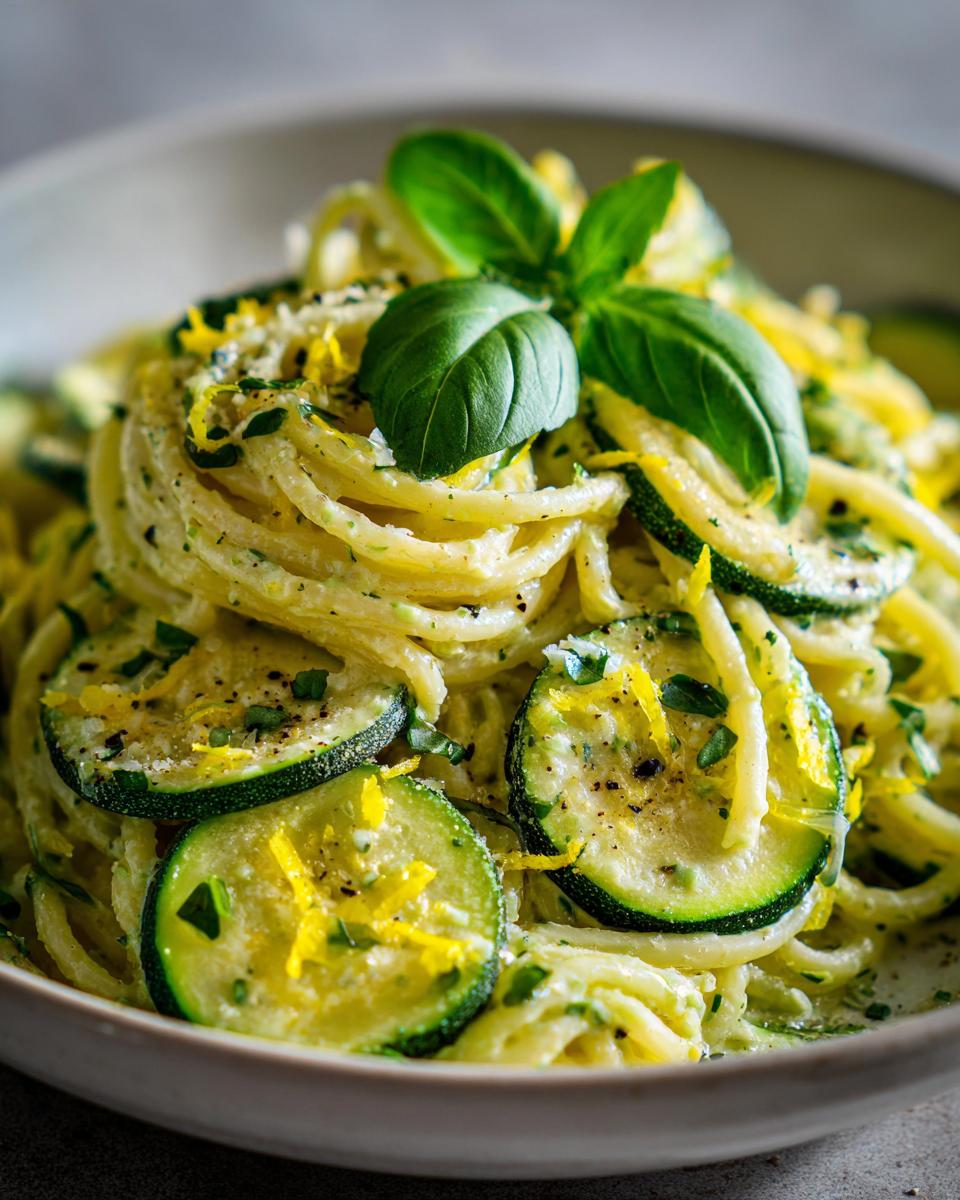 One Tray Creamy Zucchini Pasta - detail 3