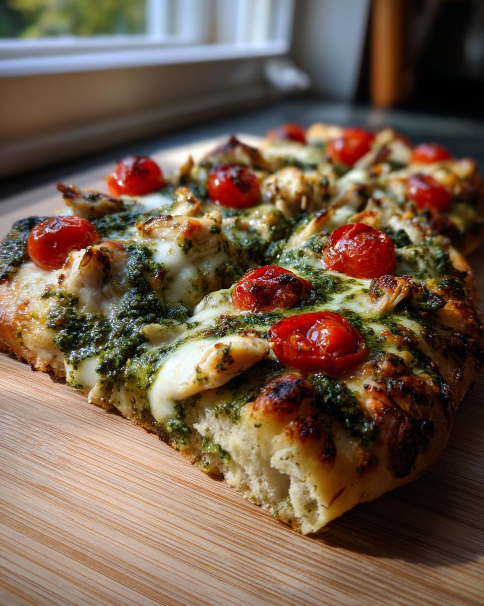 Pesto Chicken Flatbread: A Delicious and Easy Recipe for Dinner - detail 1