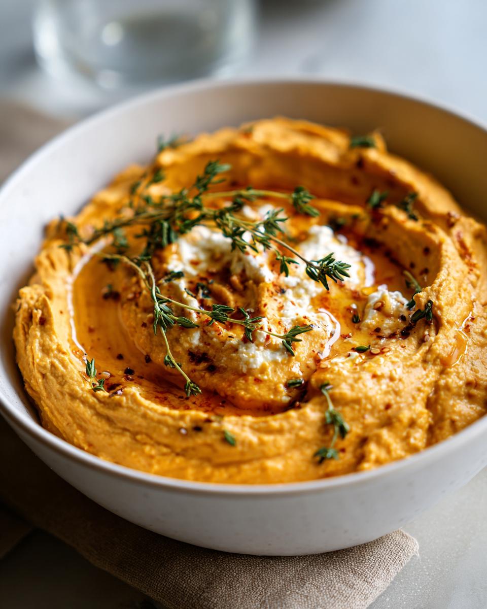 Pumpkin Whipped Feta Dip - detail 2