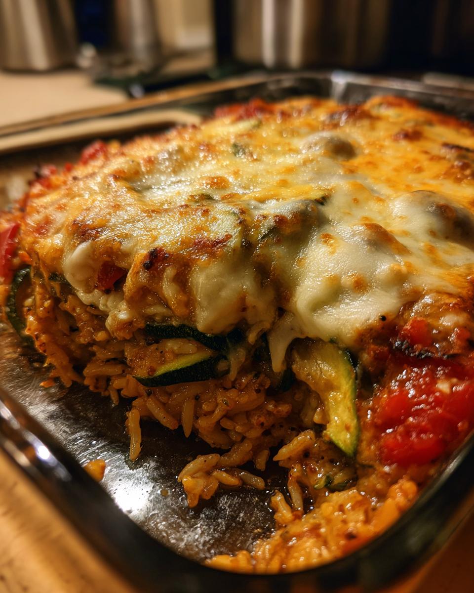 Quick Weeknight Zucchini and Rice Casserole - detail 2