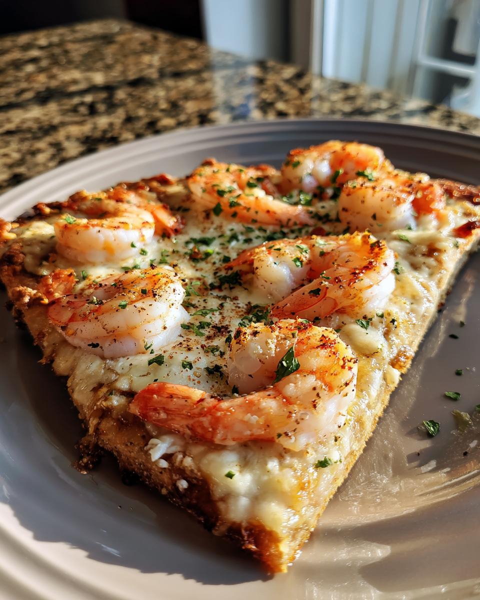 Shrimp Scampi Pizza - detail 2