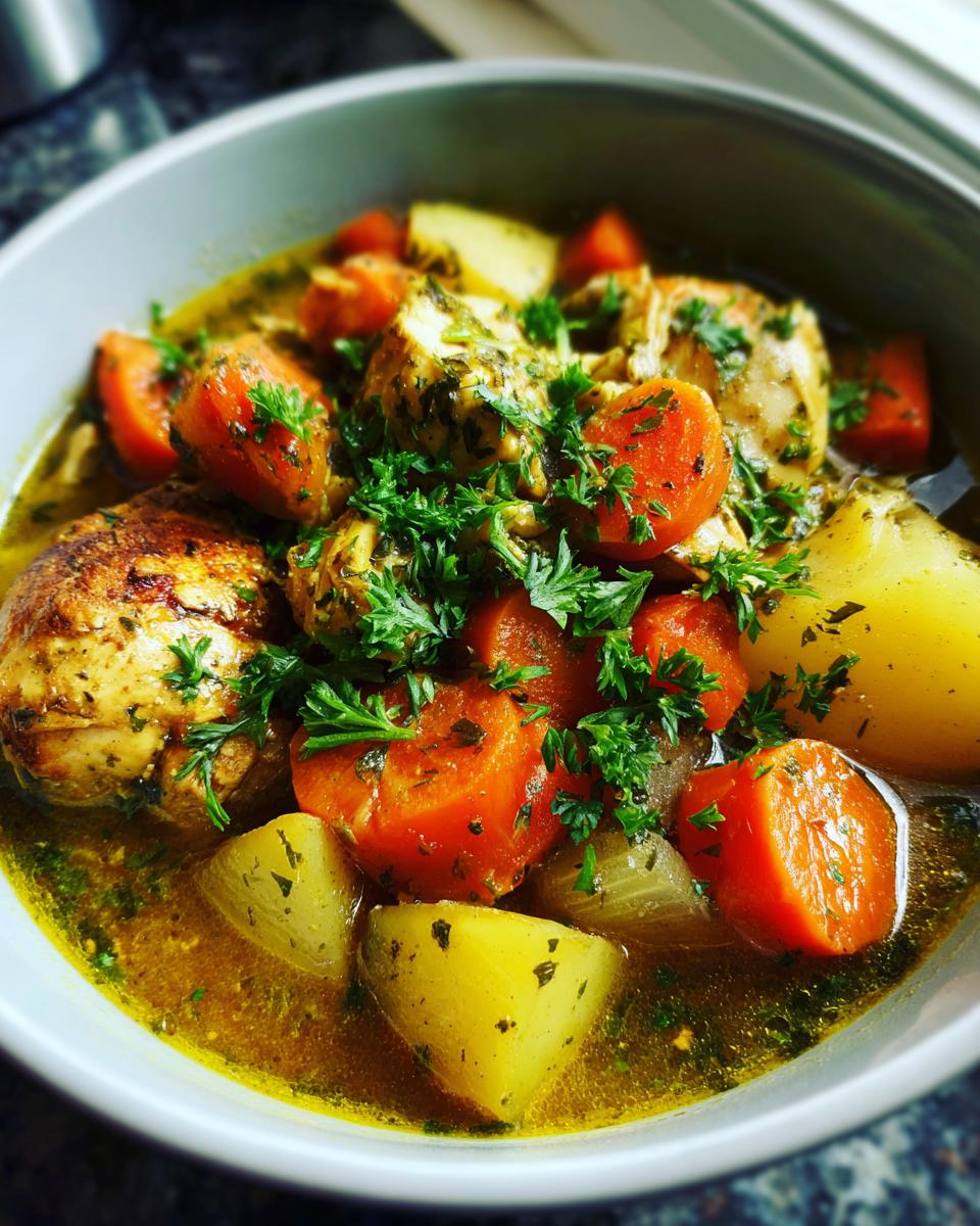 Slow Cooker Chicken Stew - detail 1