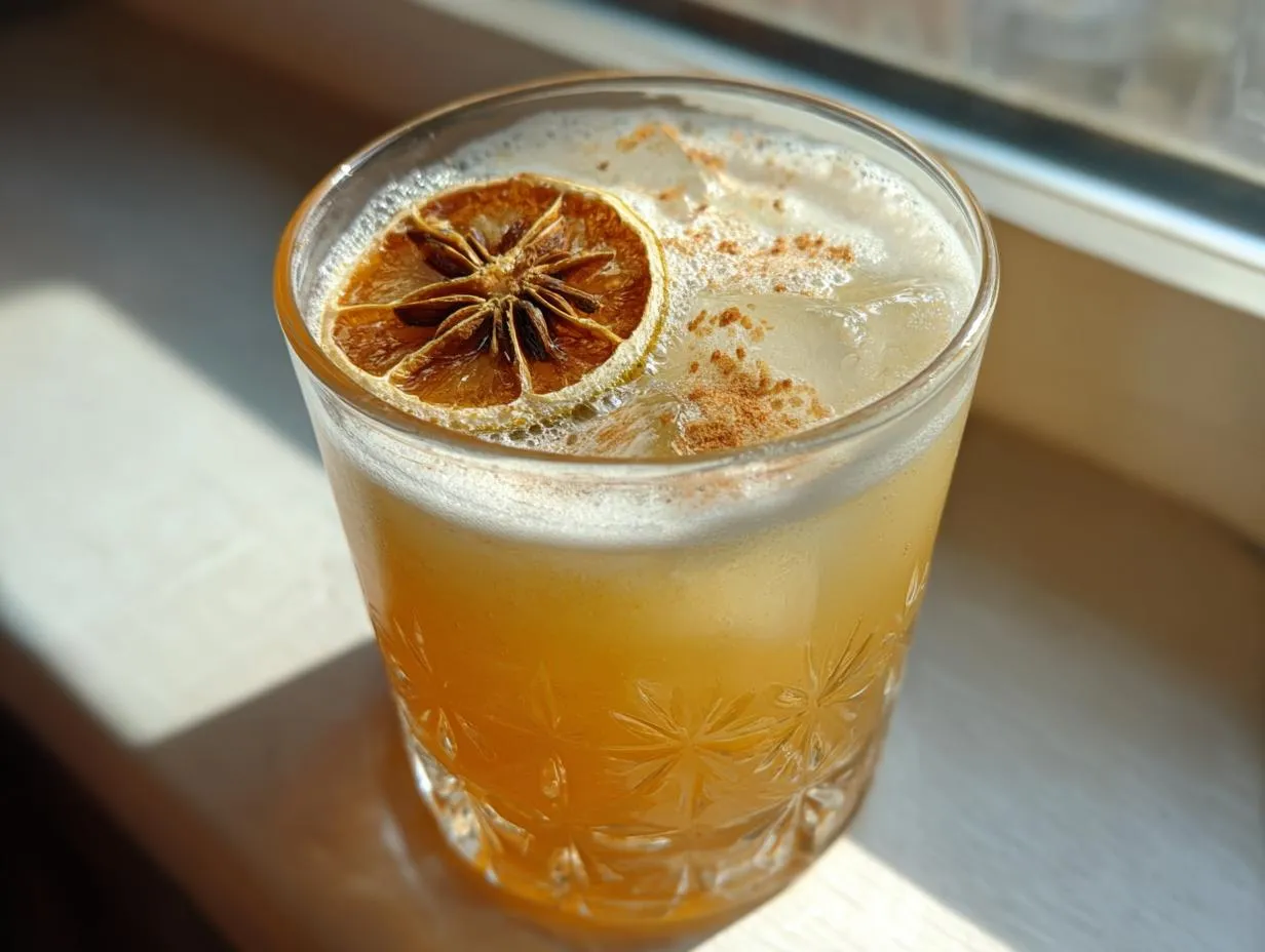 Amazing Spiced Apple Gin Fizz in 5 Minutes
