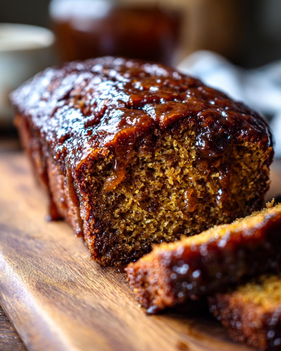 Sweet Glazed Zucchini Cake with Brown Sugar Icing - detail 1