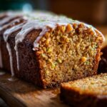 Sweet Glazed Zucchini Cake with Brown Sugar Icing