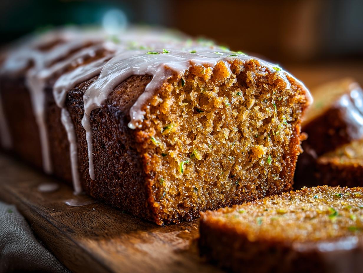 Amazing Sweet Glazed Zucchini Cake: 1 Secret Tip