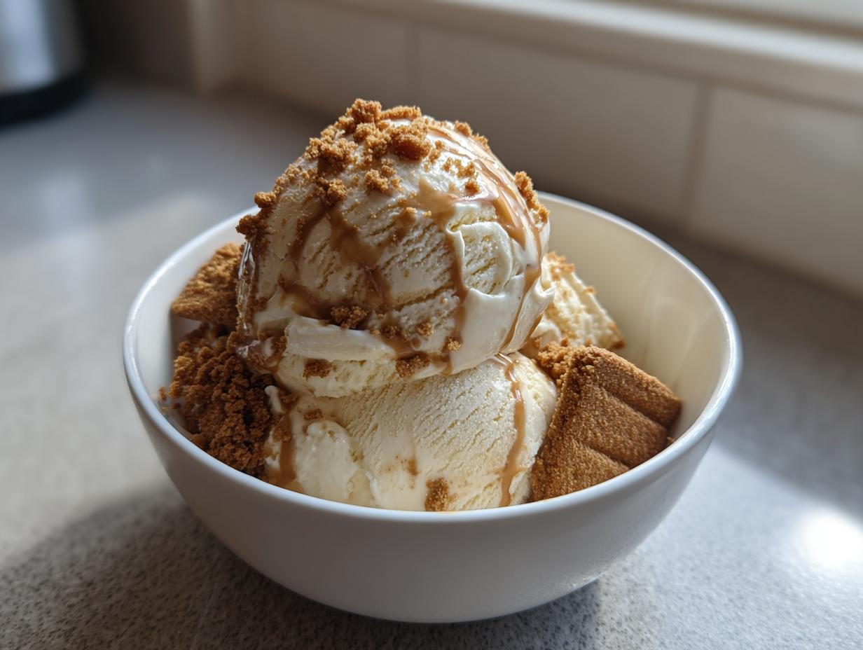 Vegan Biscoff Ice Cream