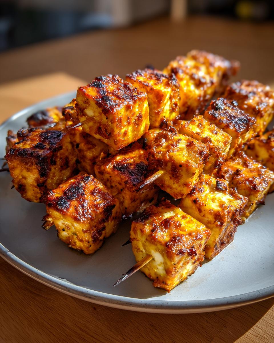 Vegan Souvlaki Tofu Skewers - detail 1