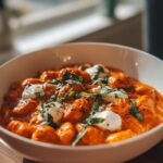 30 Minute Creamy Tomato Gnocchi with Burrata