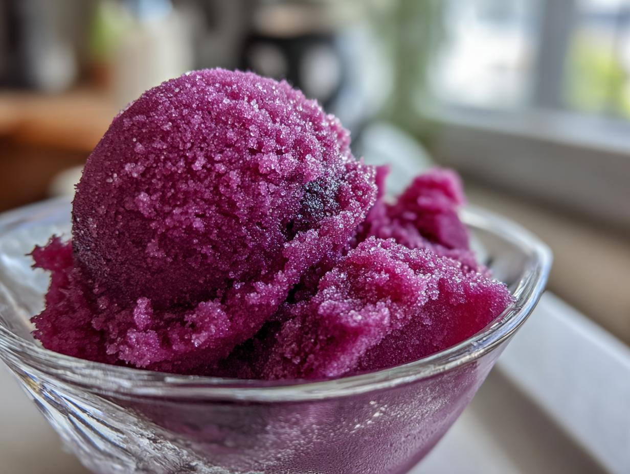 Irresistible Berry Burst Sorbet: 100 Calorie Treat