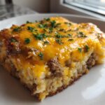 Cheesy Hamburger Rice Casserole