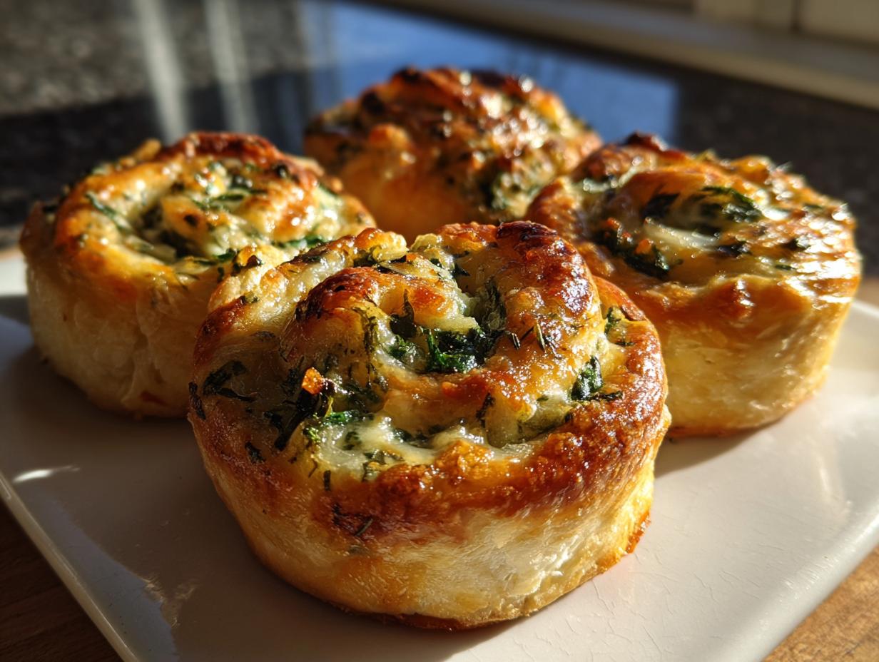 Cheesy Spinach and Artichoke Pinwheels: 1 Easy Treat