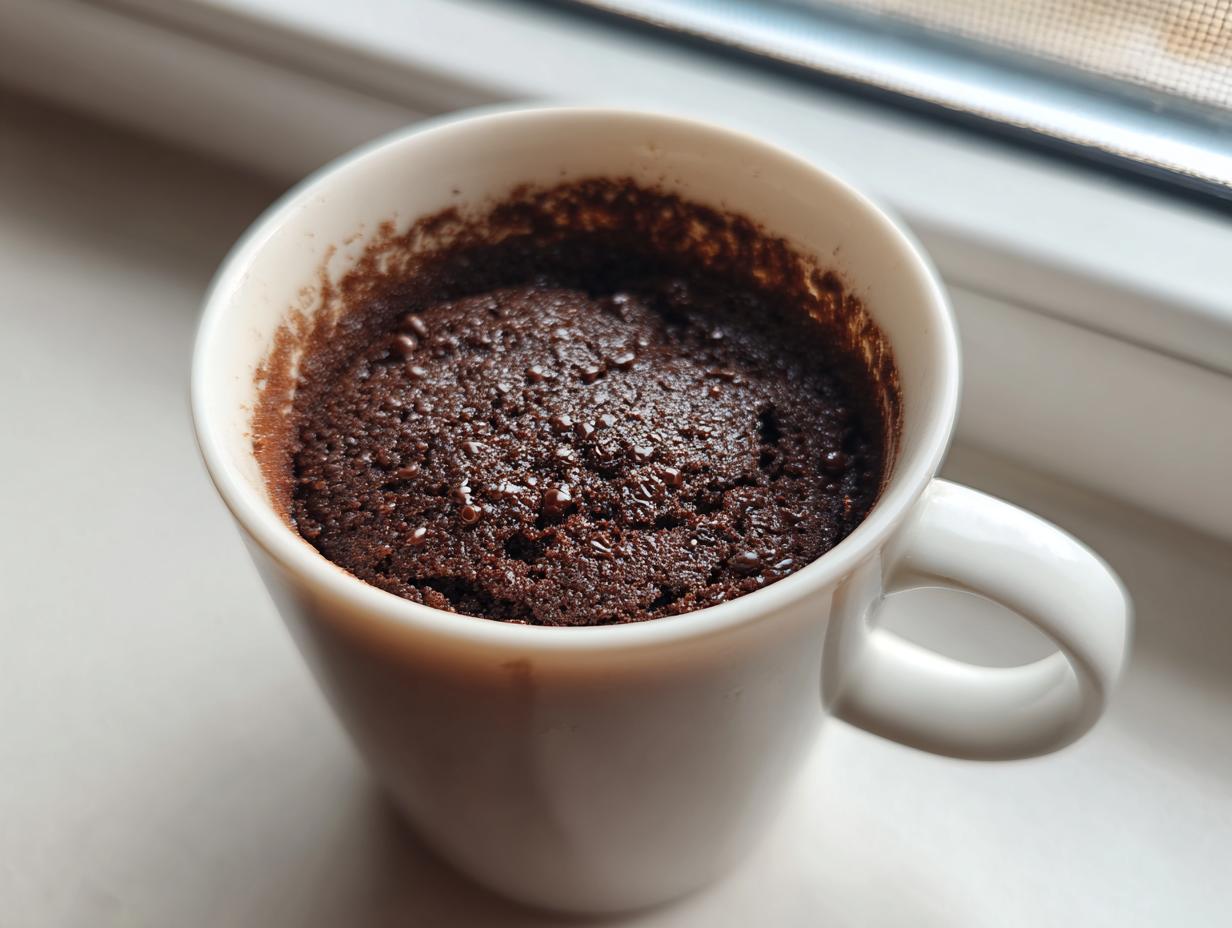 Amazing 3-minute Chocolate Protein Mug Cake