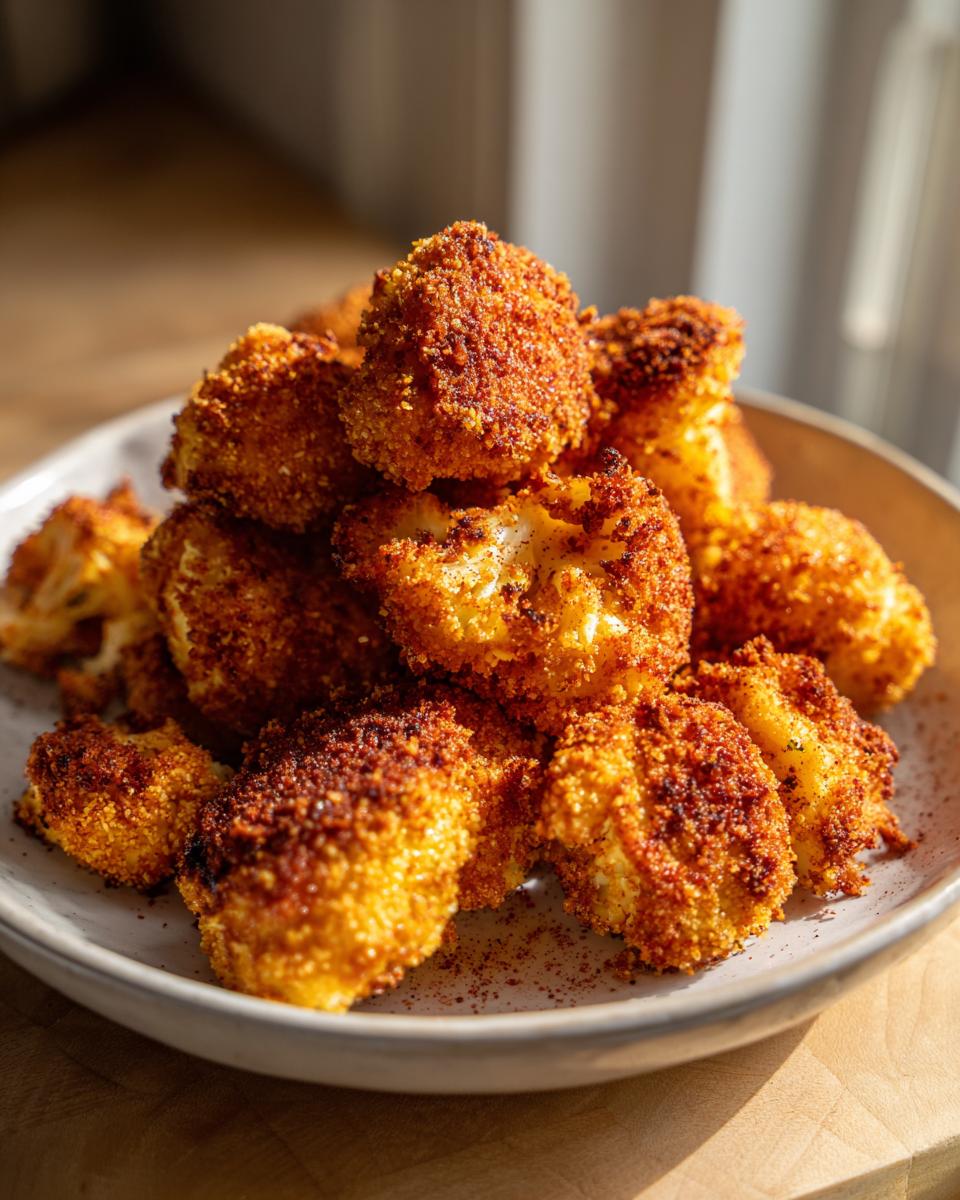Amazing 4 Crispy Baked Cauliflower Bites