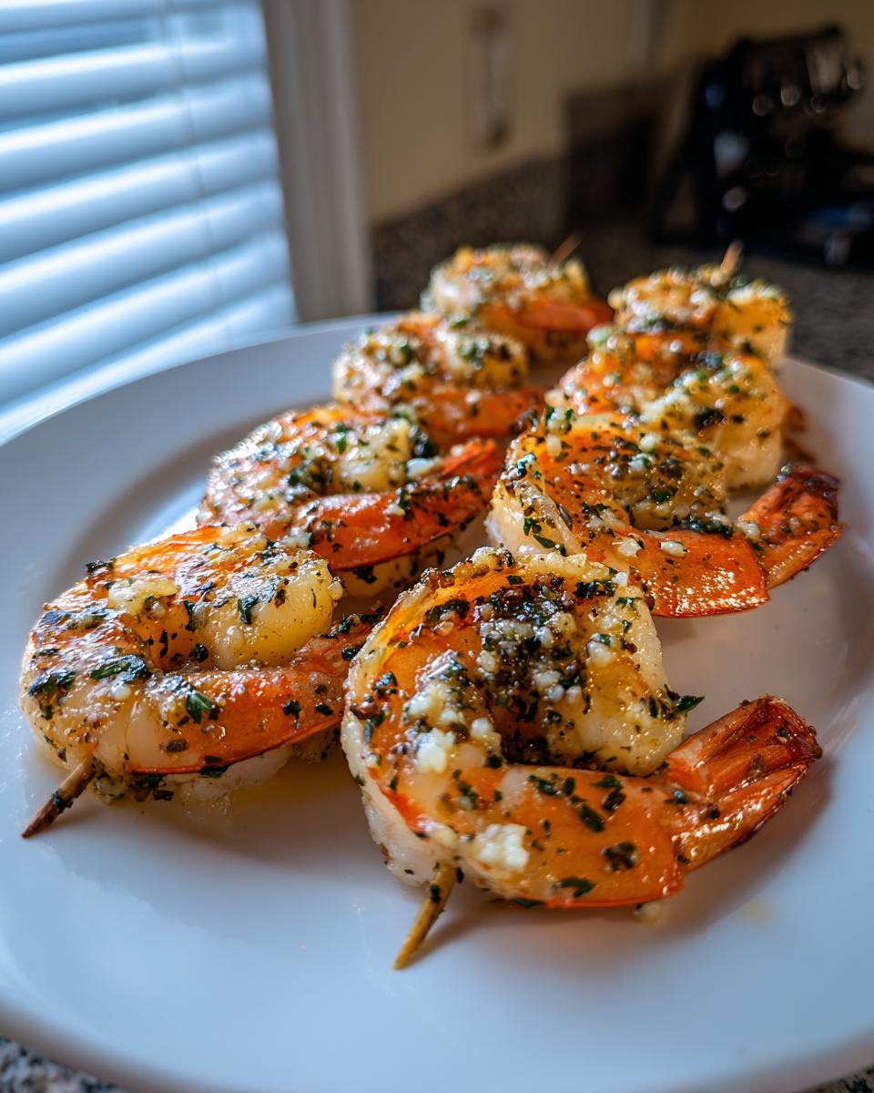 Garlic Lemon Shrimp Skewers - detail 1