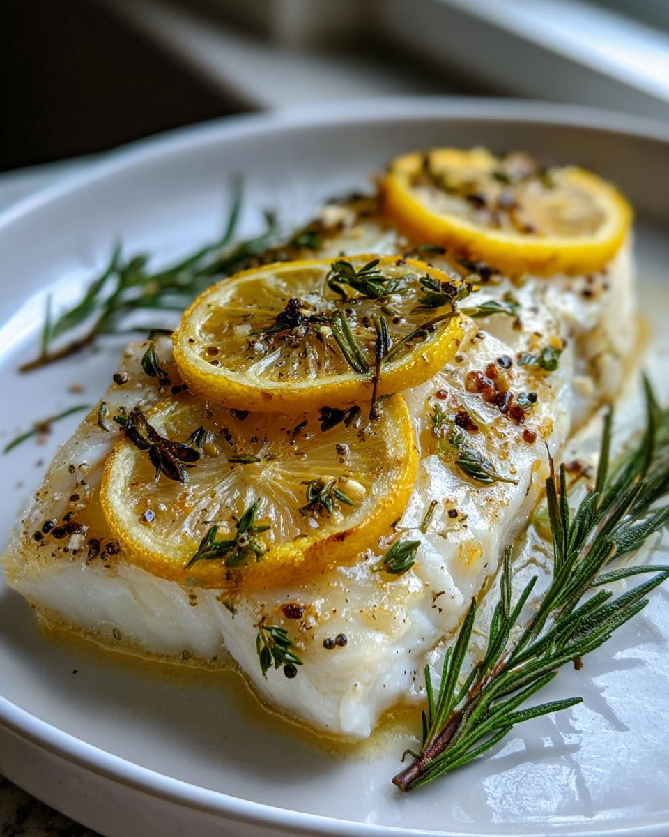 Herb Lemon Halibut – Soft White Fish - detail 1