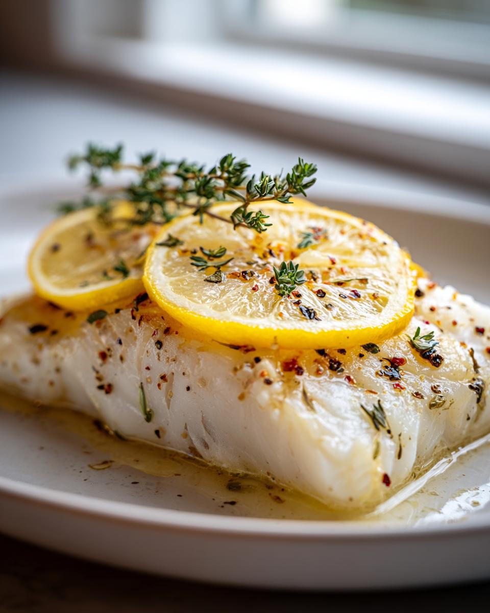 Herb Lemon Halibut – Soft White Fish - detail 2