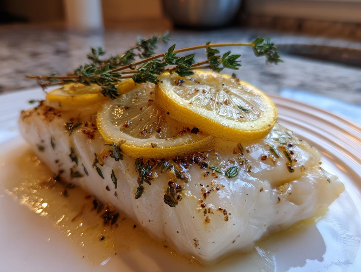 Amazing Herb Lemon Halibut – Soft White Fish