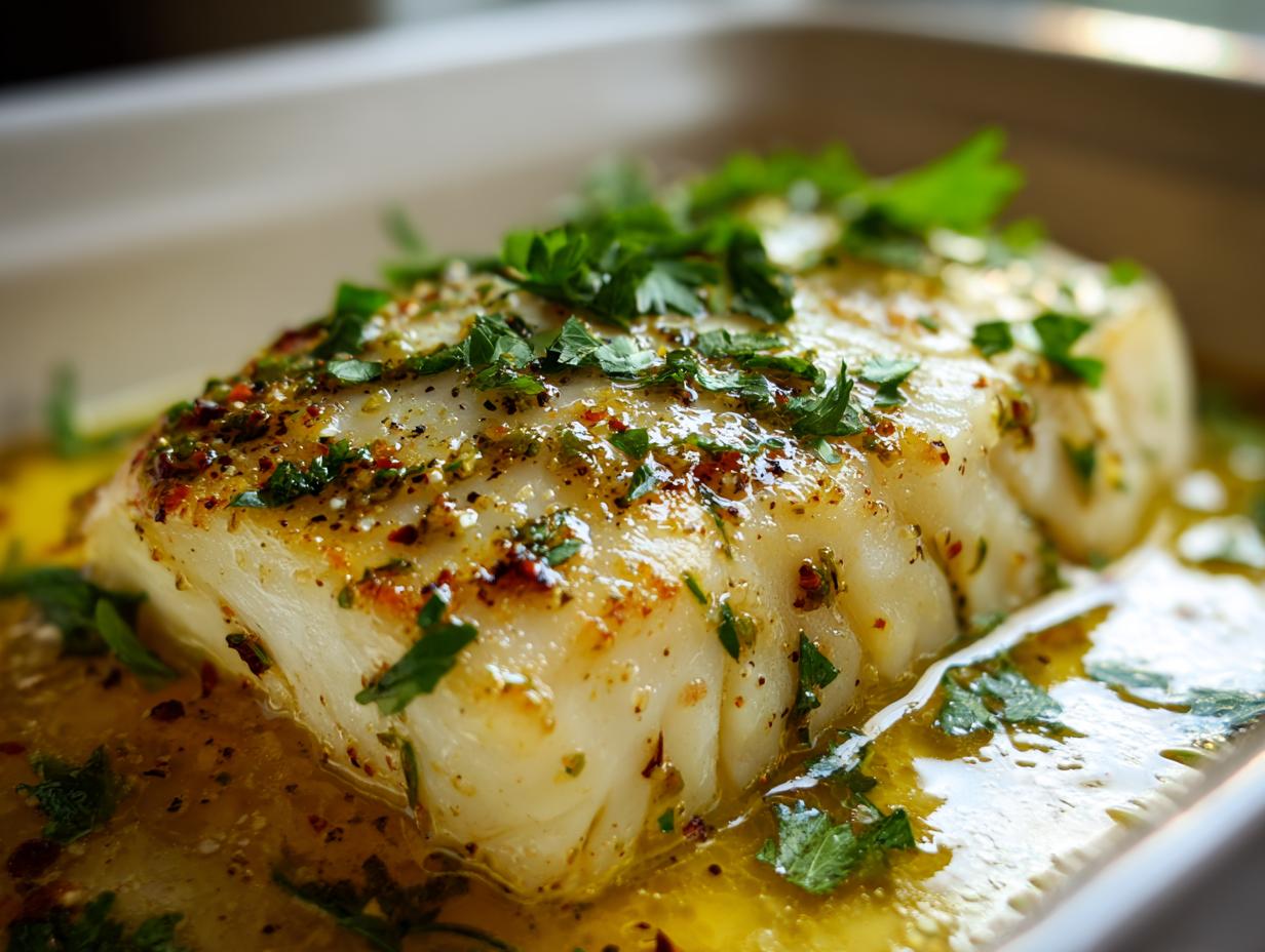 Lemon Butter Baked Cod