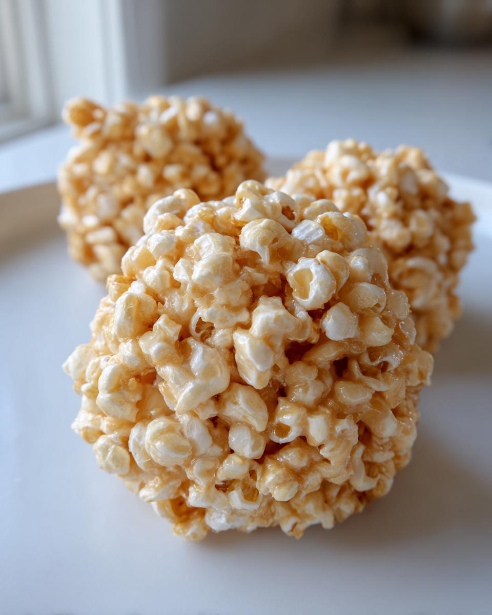 Marshmallow Popcorn Balls - detail 1