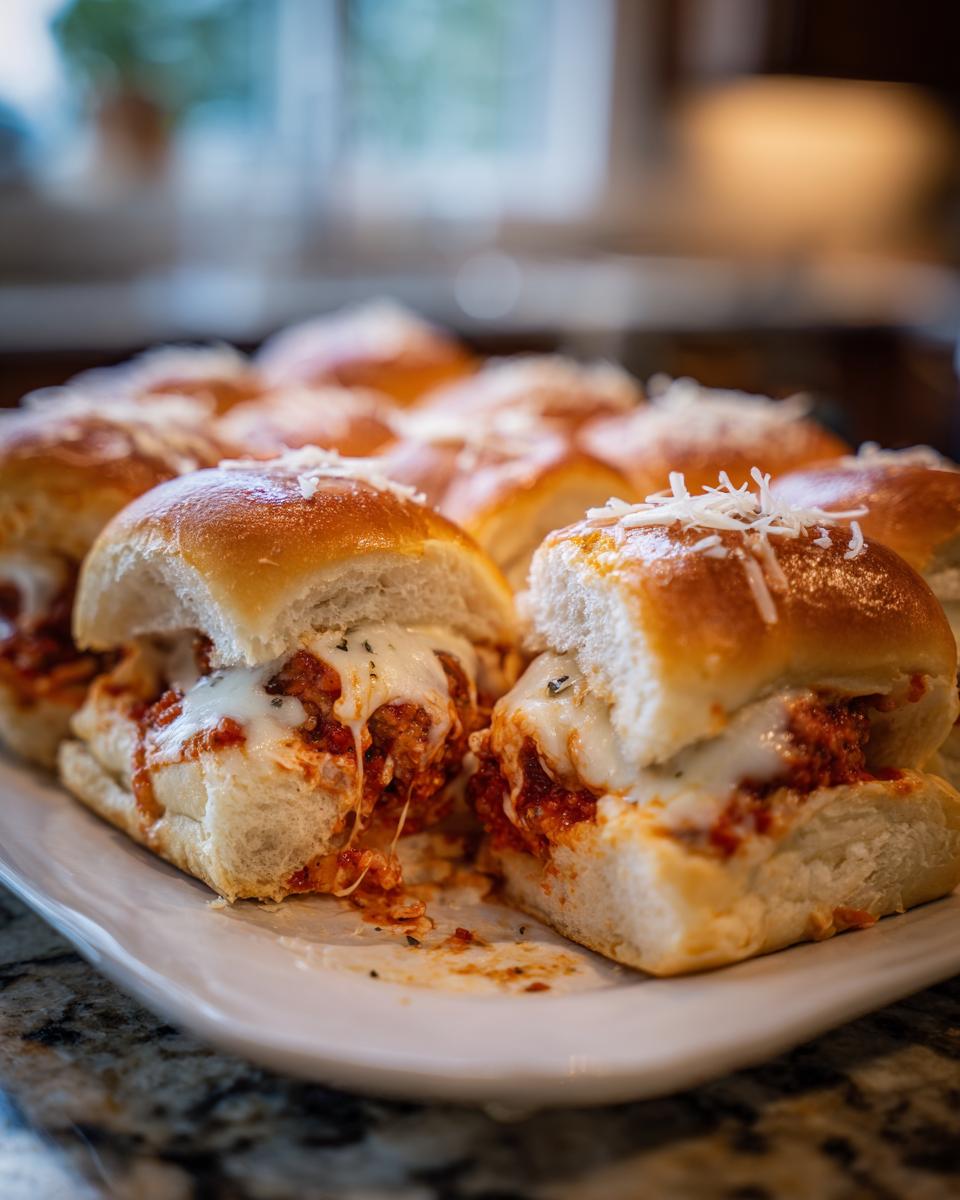 Meatball Parmesan Sliders - detail 1