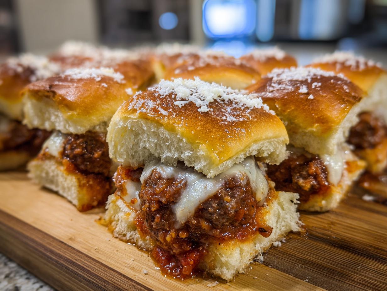 Meatball Parmesan Sliders