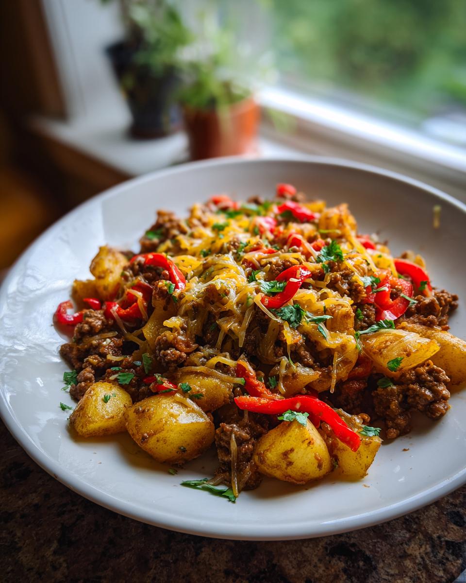 Mexican Ground Beef and Potato Skillet - detail 1