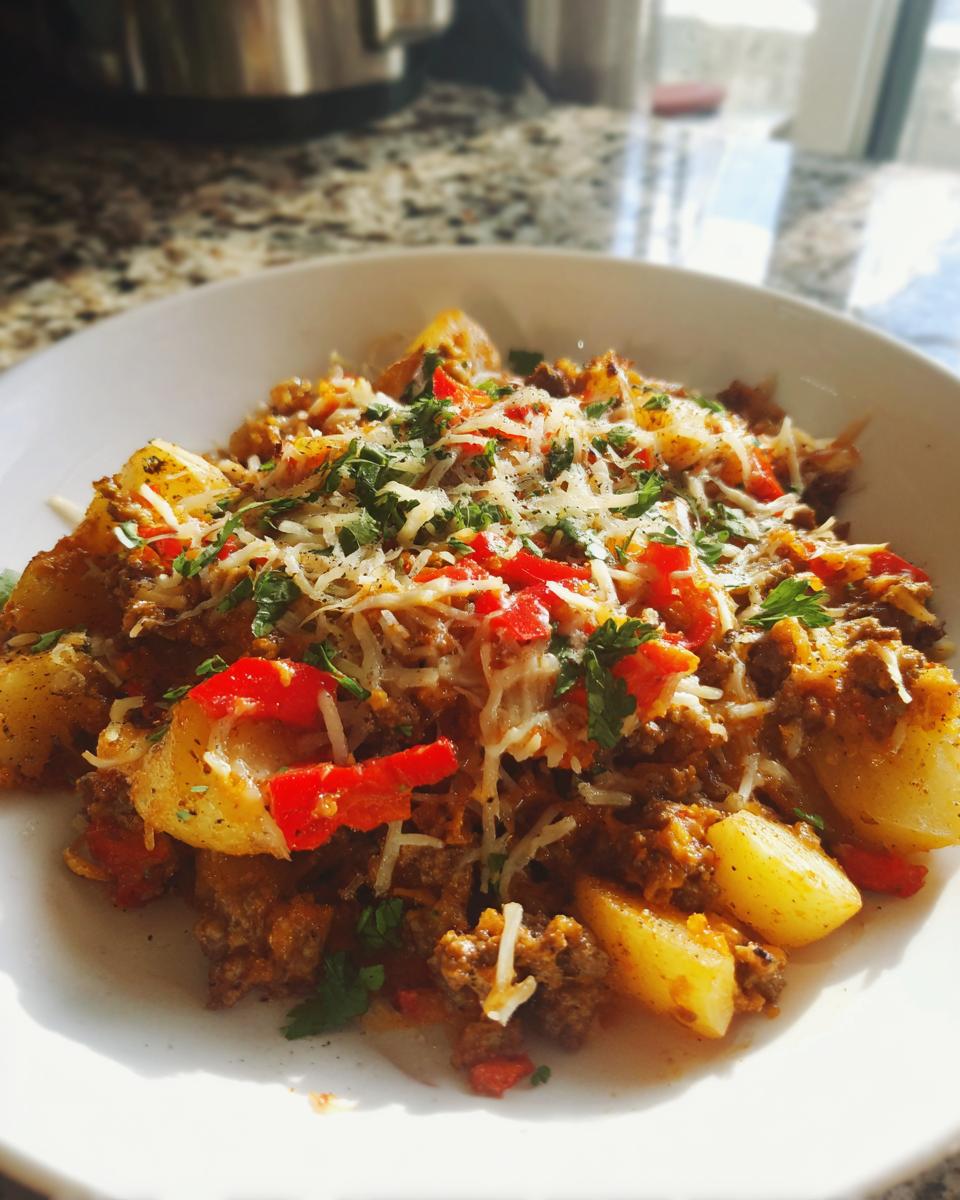 Mexican Ground Beef and Potato Skillet - detail 3