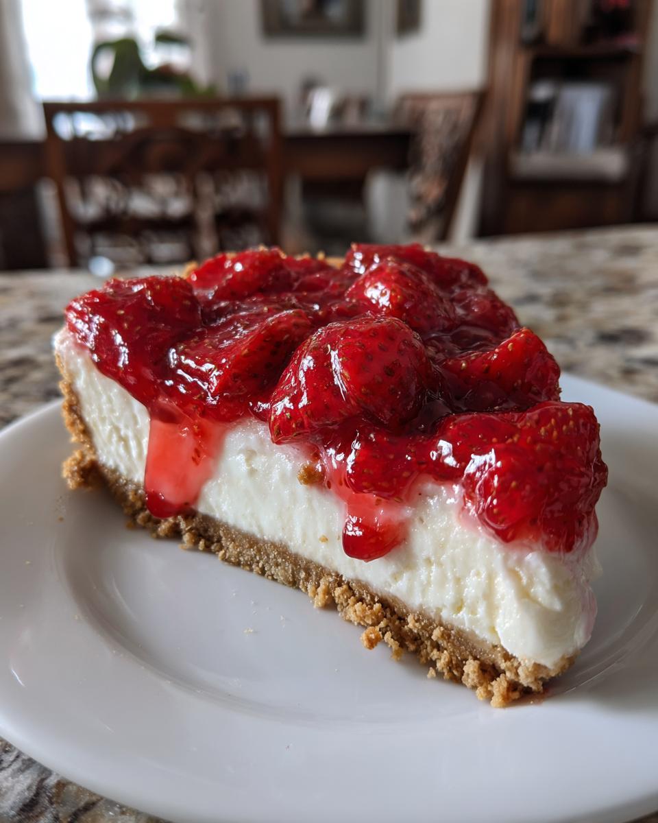 No Bake Sugar Free Strawberry Cheesecake - detail 1