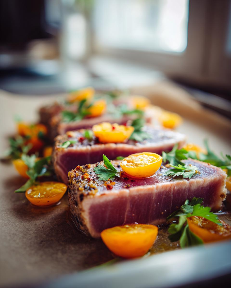 Poached Tuna Steaks - detail 2