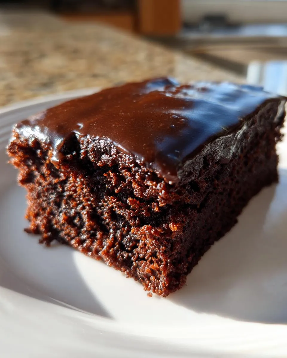 Quick Chocolate Sheet Cake - detail 2