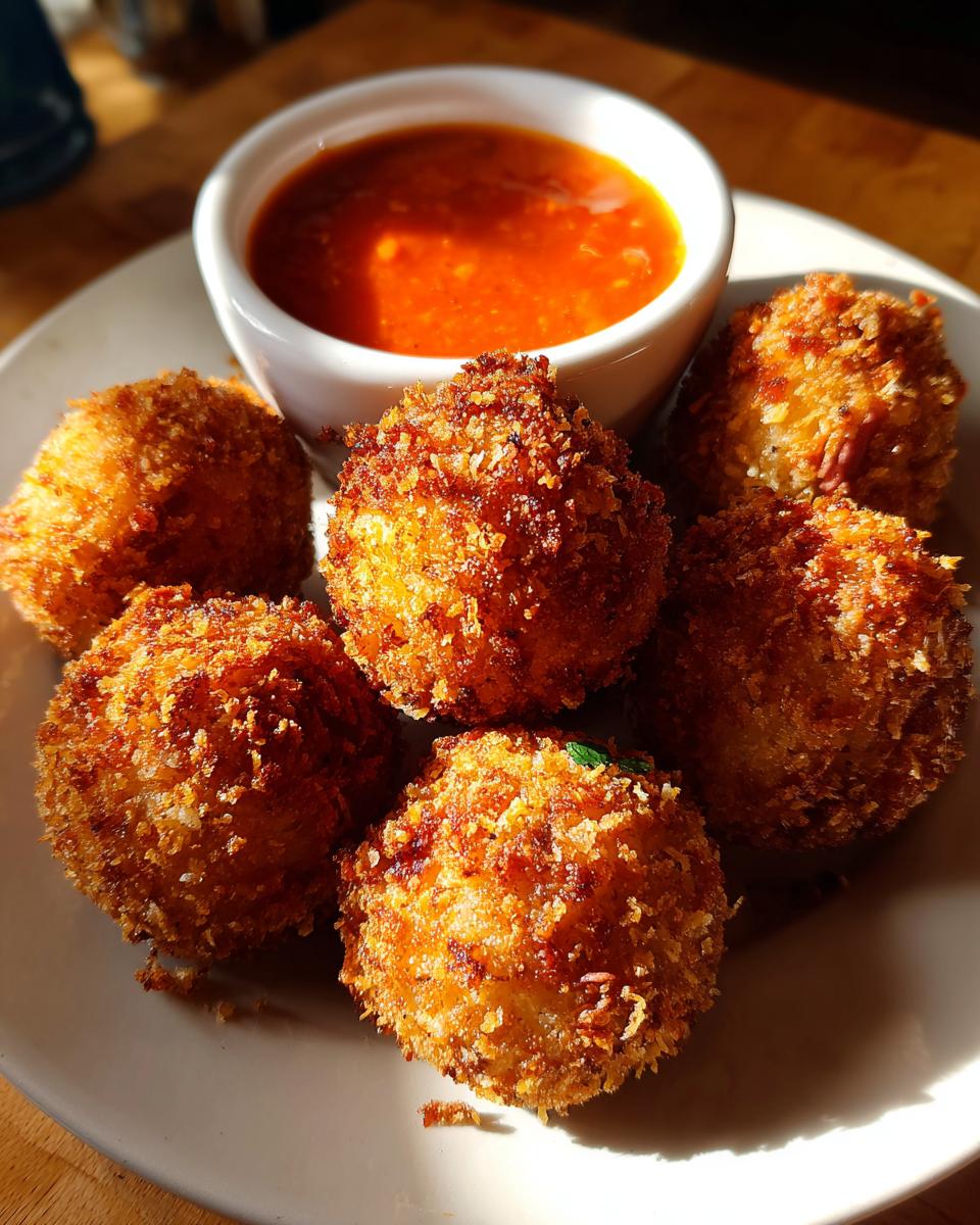 Reuben Balls with Spicy Thousand Island Dipping Sauce - detail 1