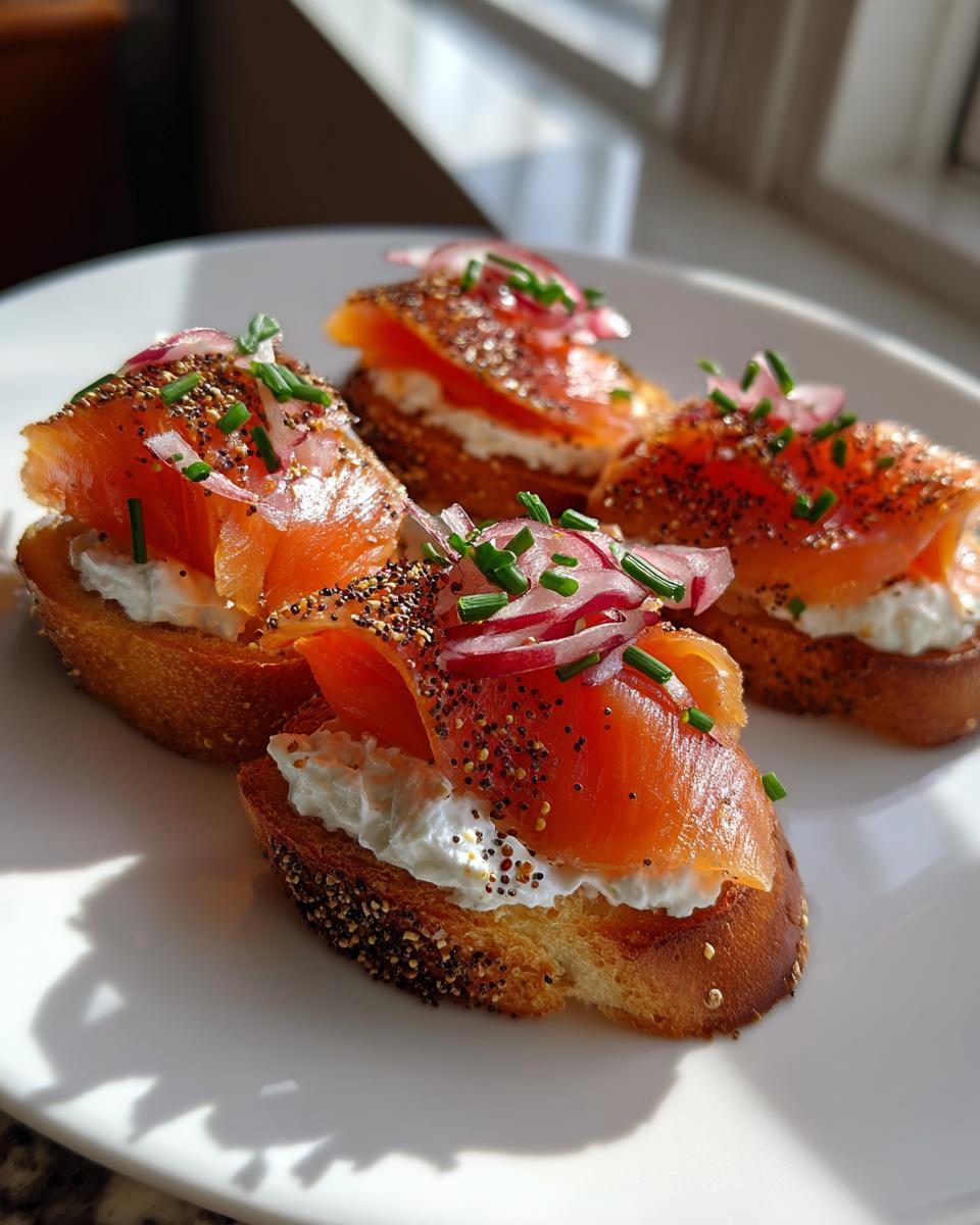 Smoked Salmon Crostini - detail 1