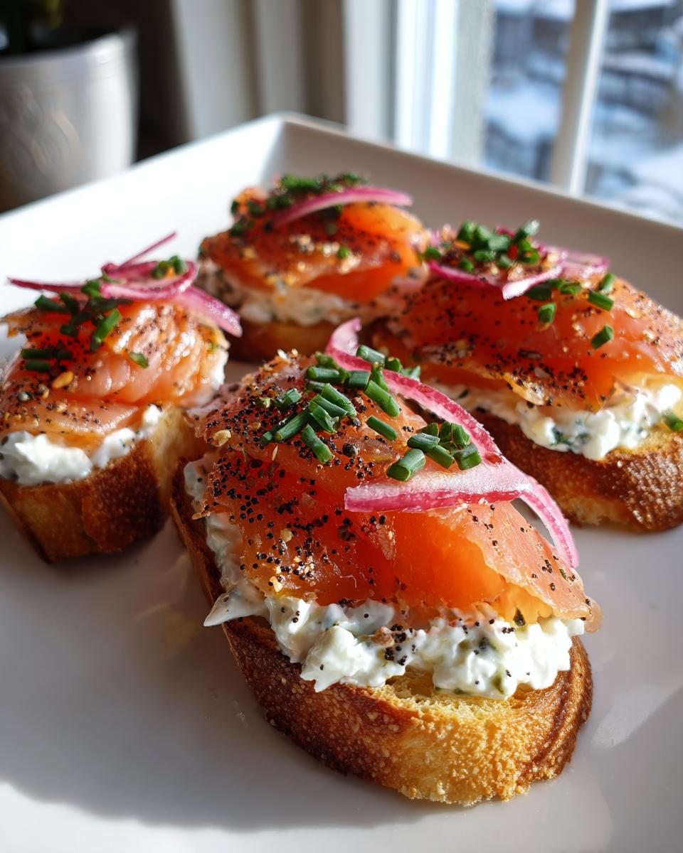 Smoked Salmon Crostini - detail 2