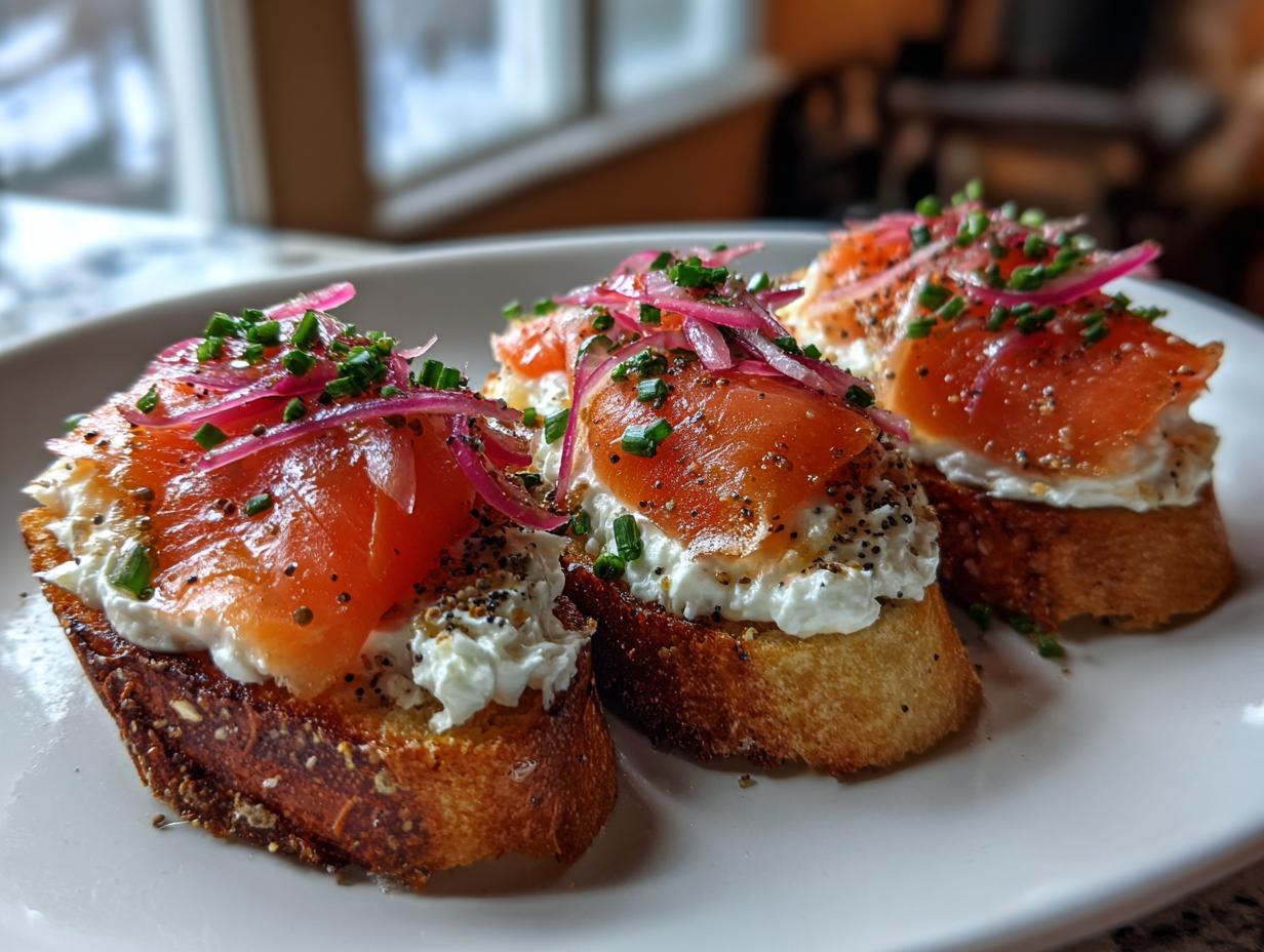 Divine Smoked Salmon Crostini in 20 minutes