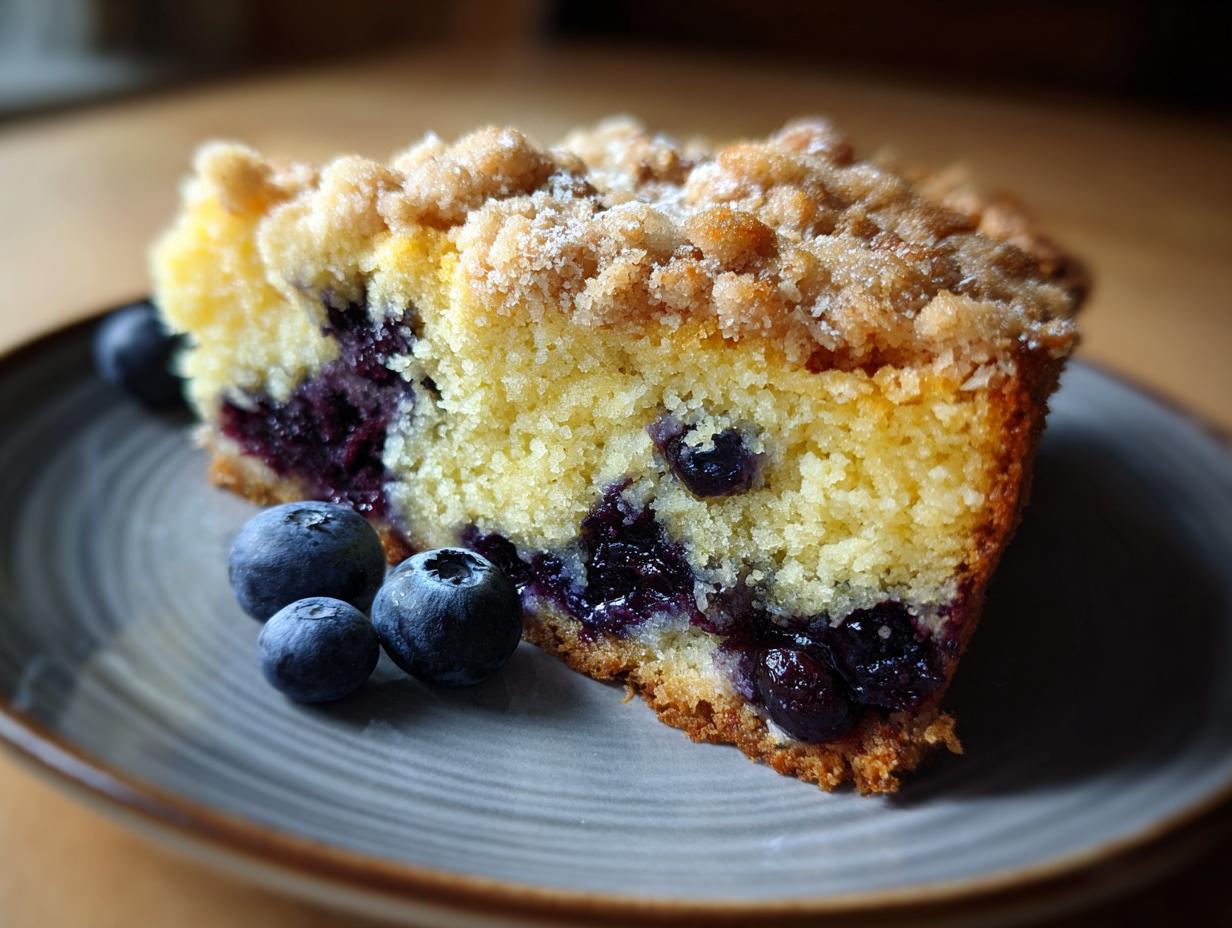 Amazing Sugar Free Blueberry Coffee Cake