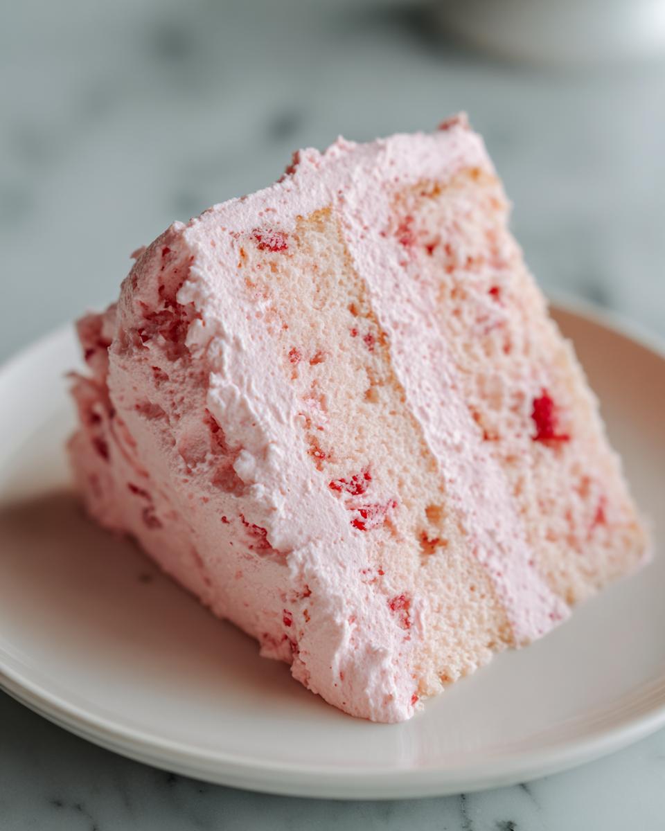 3 Ingredient No Bake Strawberry Cloud Cake (No Flour, Eggs, Added Sugar, Butter or Oil) - detail 1