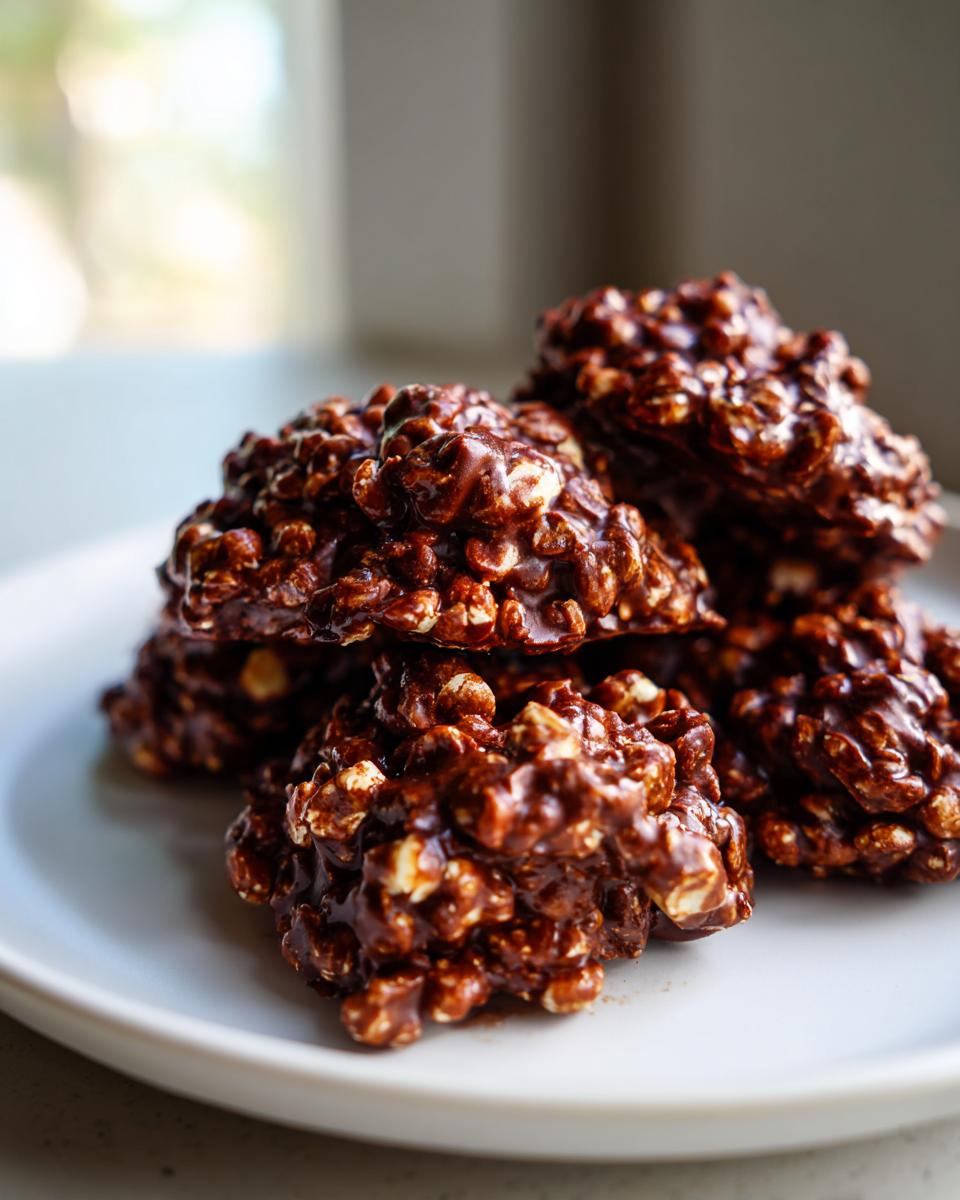 3‑Ingredient No‑Bake Chocolate Clusters - detail 1