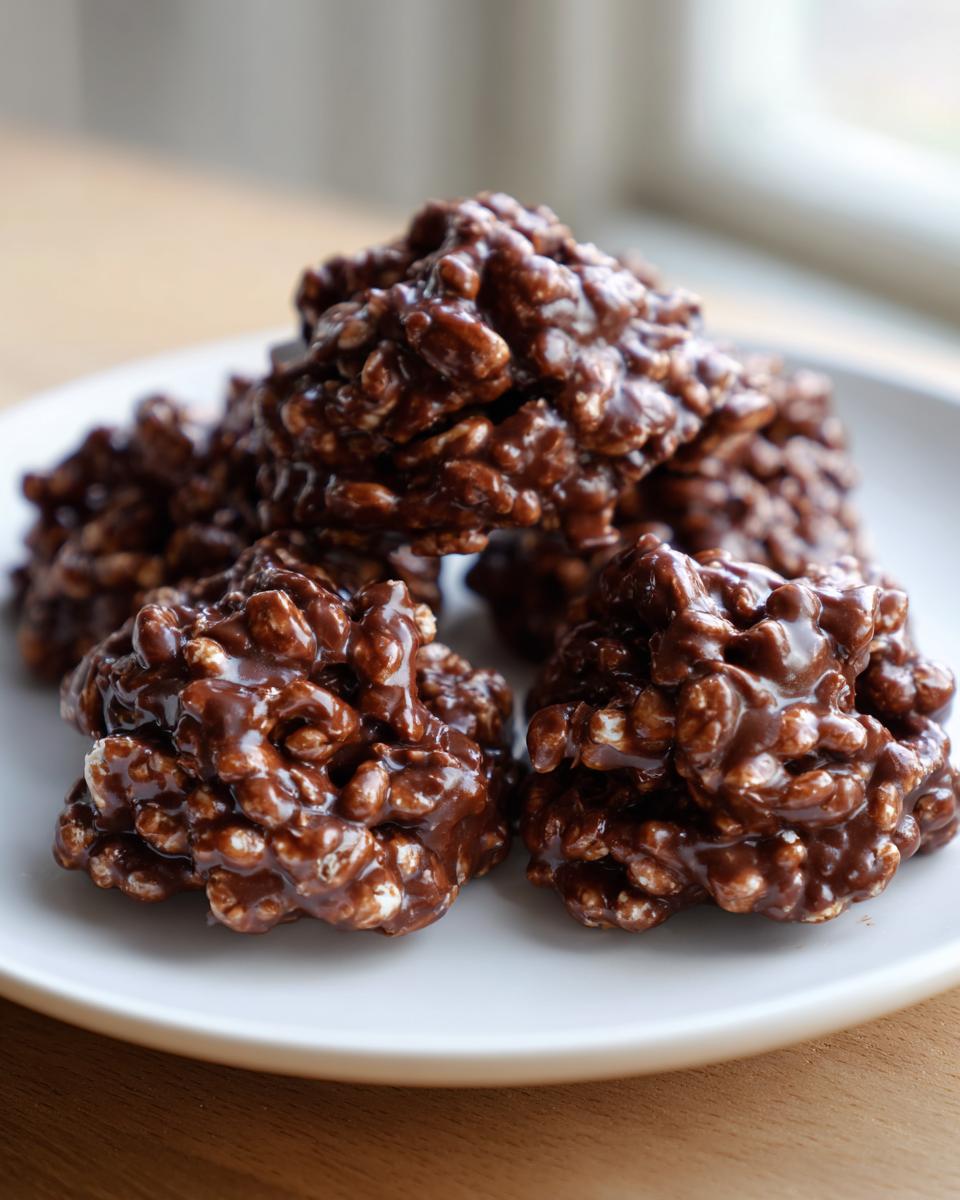 3‑Ingredient No‑Bake Chocolate Clusters - detail 2