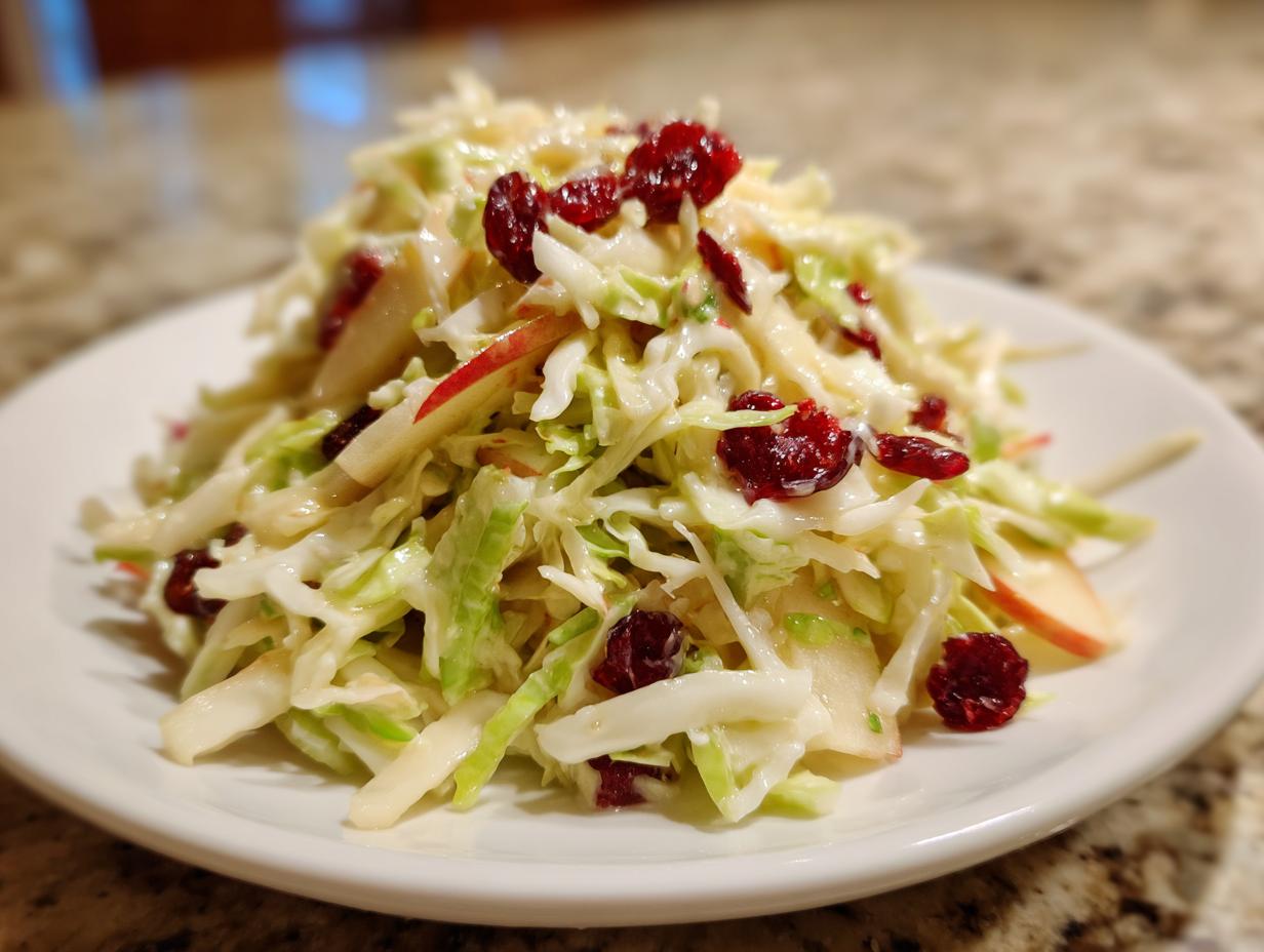Apple Cranberry Coleslaw