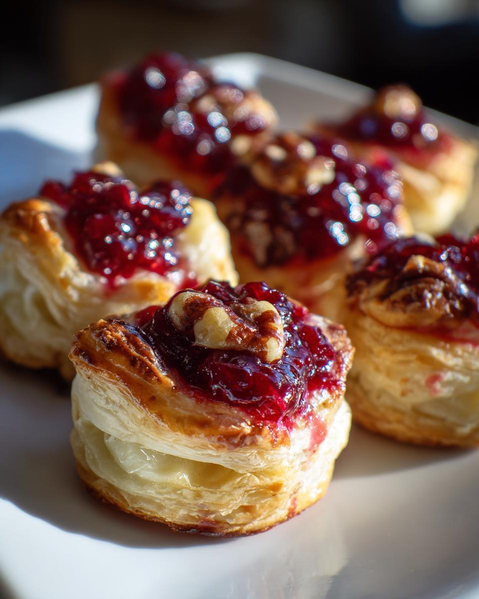 Baked Cranberry Brie Bites - detail 1